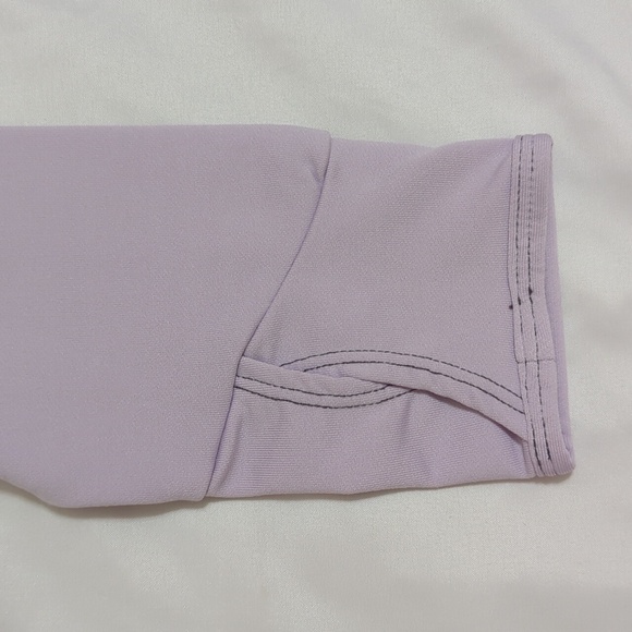 Nike Pro Dri-Fit Mock-Neck Long-Sleeve Top, Color Purple Size L (Kids) - Picture 7 of 14